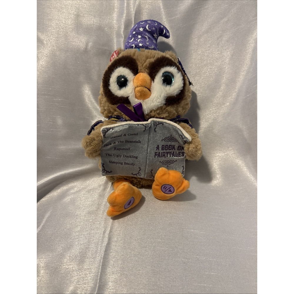 Cuddle Barn Octavius the Storytelling Owl Animated Plush‎ Reads 5 Fairy Tales
